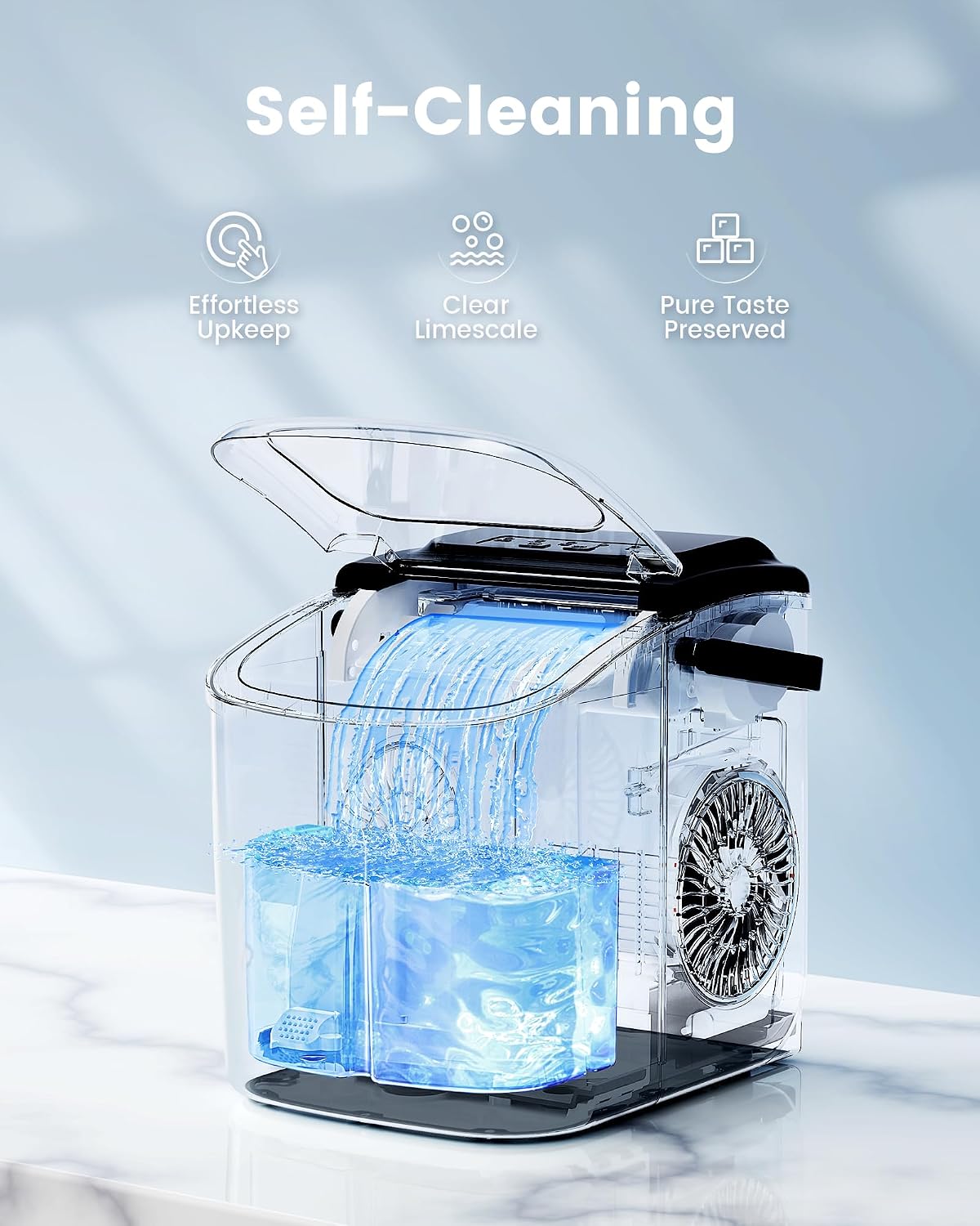 Nugget Ice Makers Countertop, 44lbs Per Day, Pebble Ice Machine