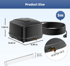 Pond Aerator, Ultra Quiet 43dB 635GPH Pond Air Pump Kit for Ponds