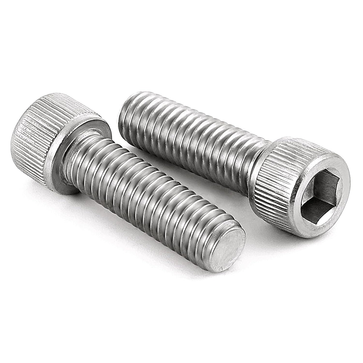 M10-1.5 x 30mm Socket Head Cap Screws, Allen Socket Drive, Stainless Steel 18-8, Full Thread, Bright Finish, Machine Thread, Quantity 10