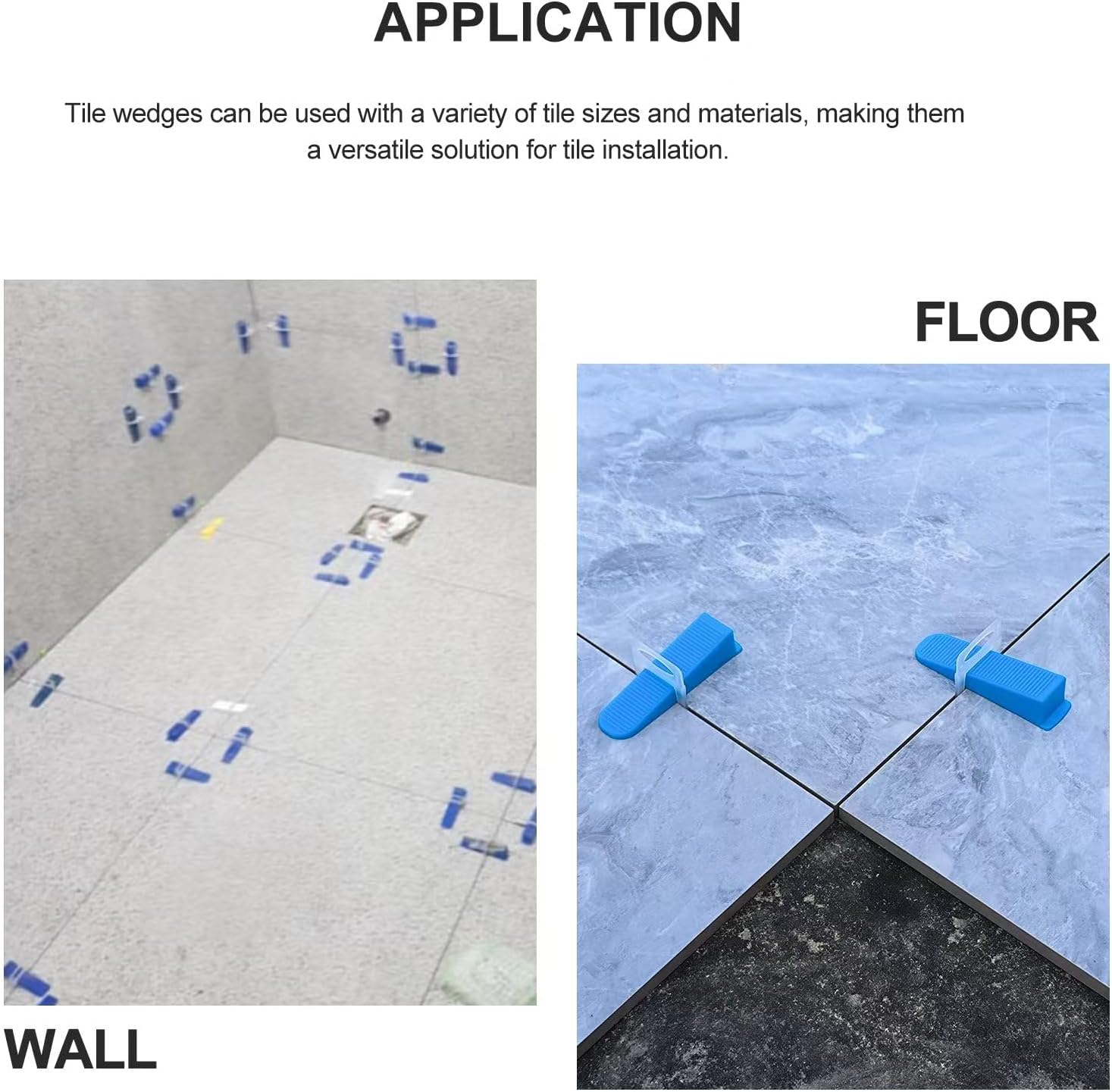 Tile Leveling System 1/16”Kit 1400pcs Tile Leveler Spacers Clips +320pcs Reusable Wedges Tile Leveler Tool Set for