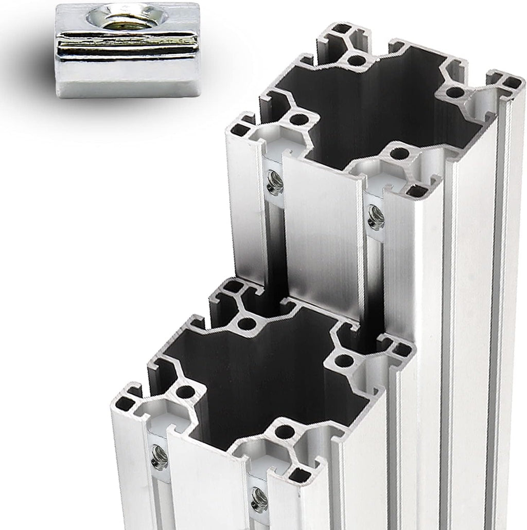 3030 Series Sliding T Nuts, M6 Thread, 8mm T-Slot, 50 Pcs