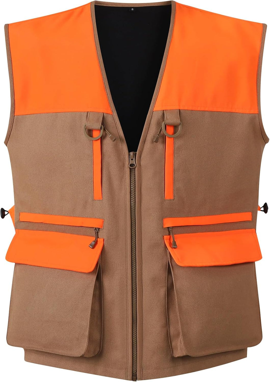 Upland Hunting Vest for Men- Blaze Orange, Pheasant Hunting Vest with Game Pouch, Bird Hunting Vest for Quail