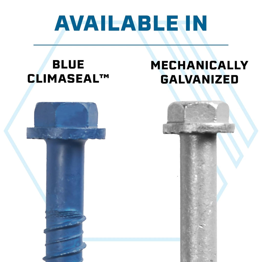 + 5/8 x 6 Heavy-Duty Hex Head Climaseal Concrete Anchors, 2 PCS