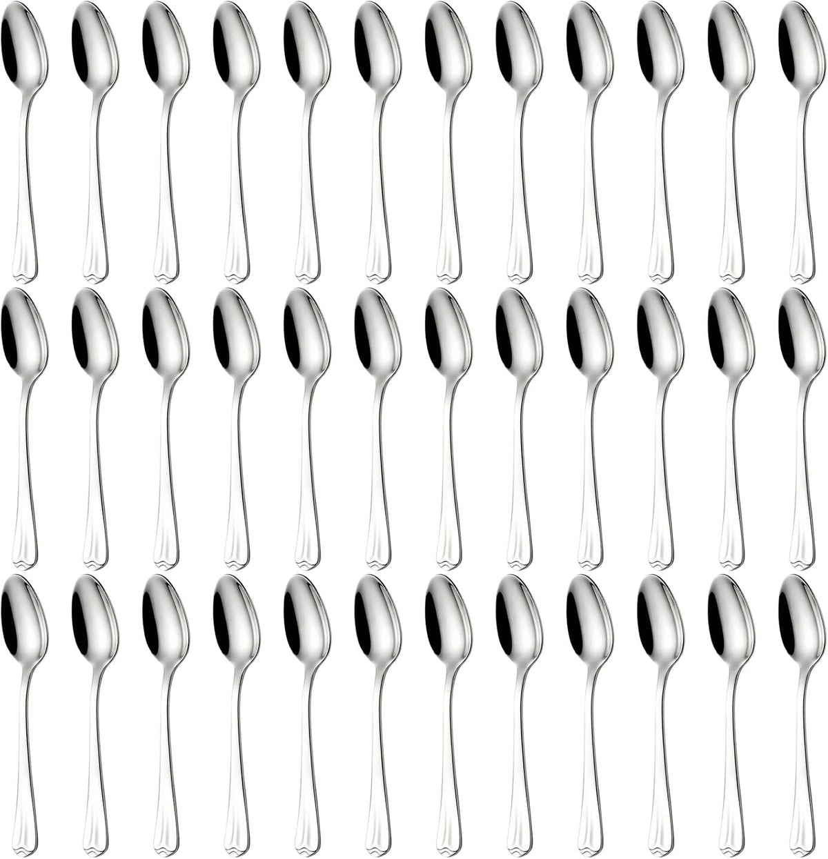 Stainless Steel Teaspoon/Coffee Spoon Set of 36