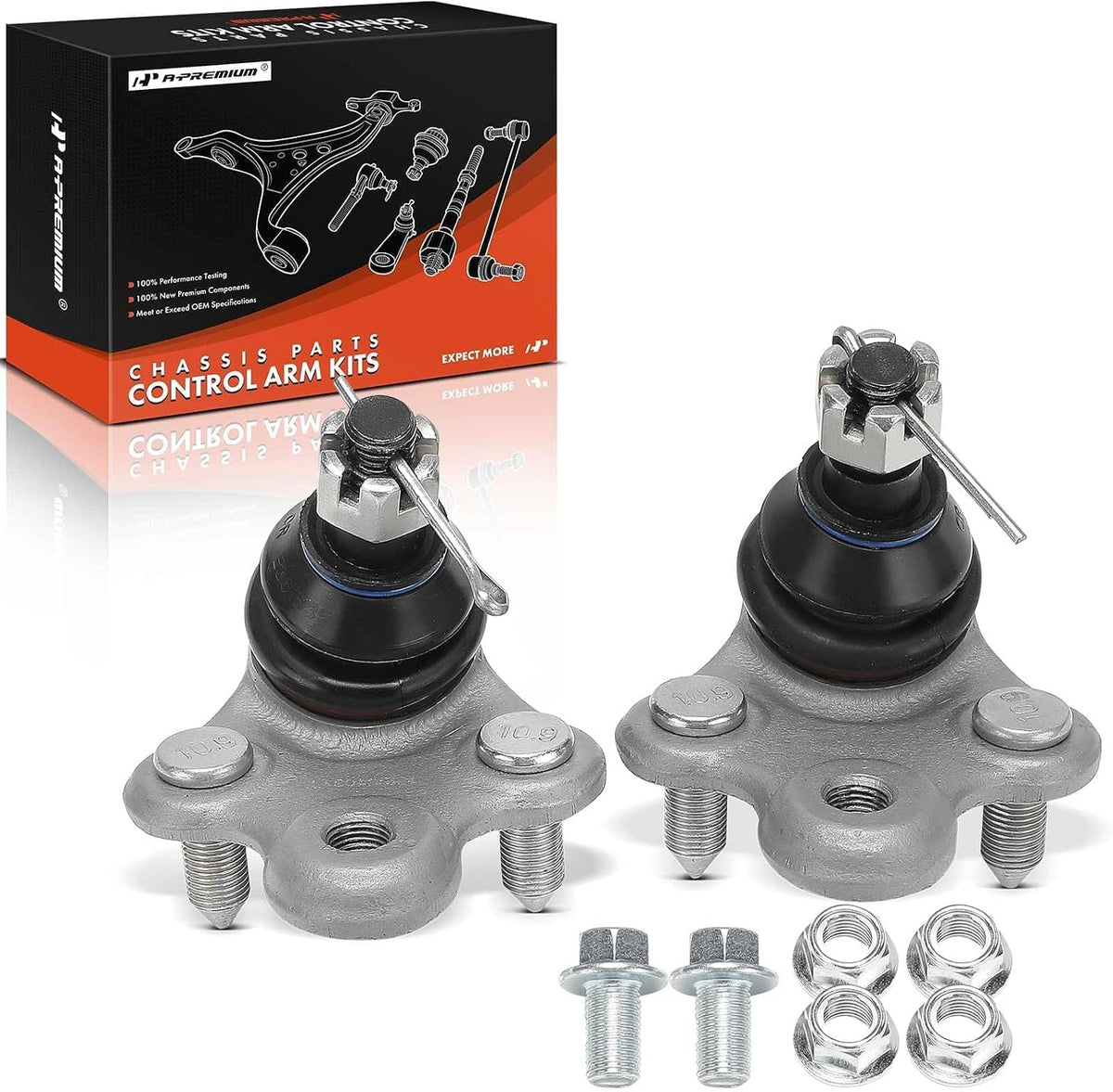 A-Premium Front Lower Ball Joint, Compatible with Honda