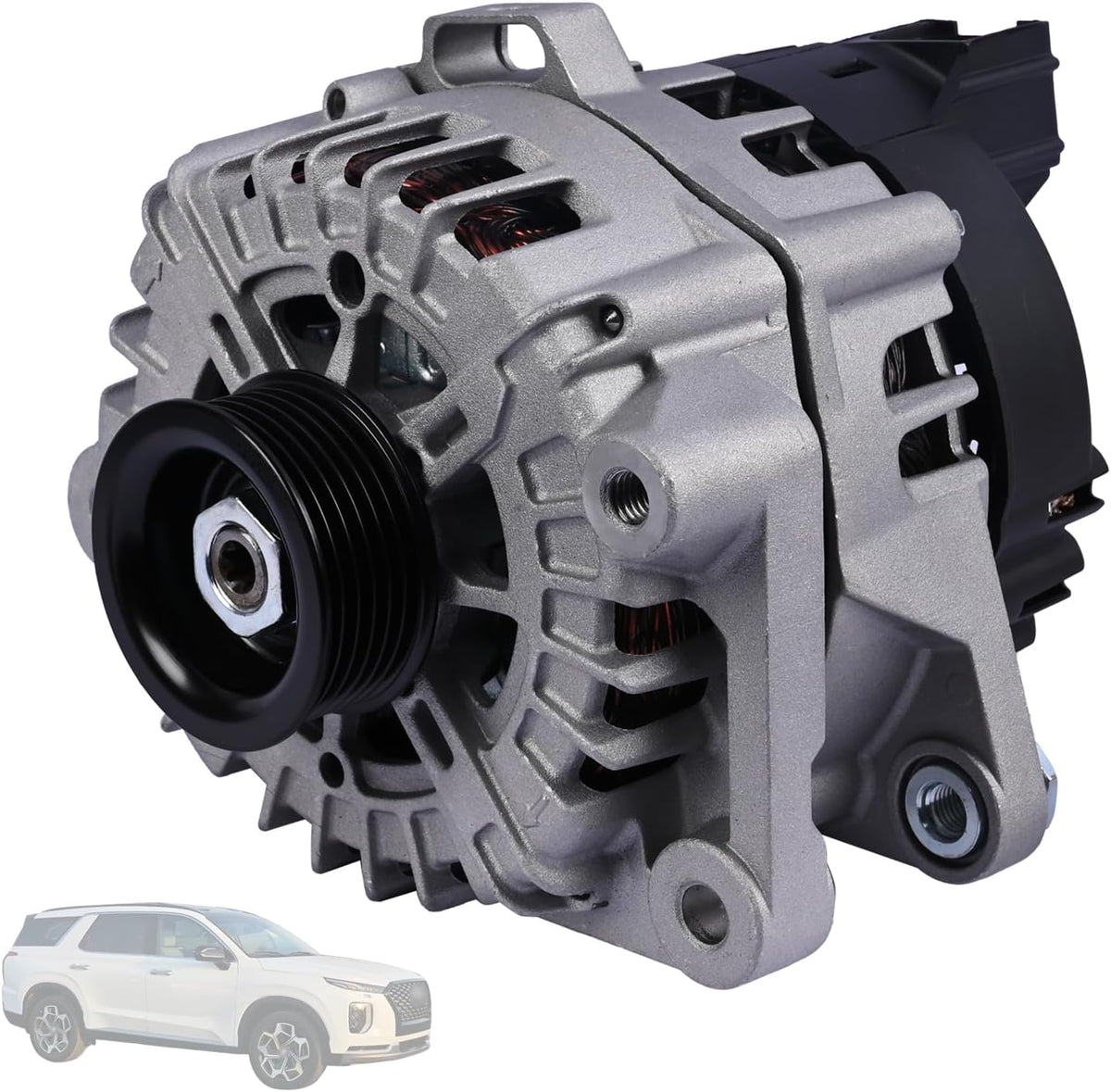 Alternator 13.5V 180AMP 37300-3L060 373003L060 Compatible with Hyundai Palisade 2020-2023 Kia Telluride 2020-2022 3.8L
