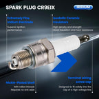Iridium Spark Plug QL78YC 4 Pack for Evinrude Outboard