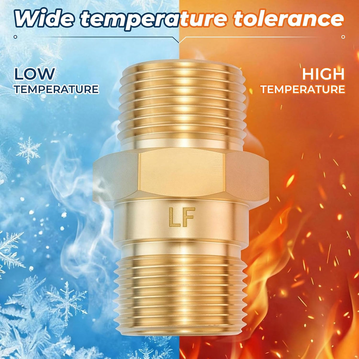 1/2" Male NPT Brass RV Freshwater Check Valve 1PC