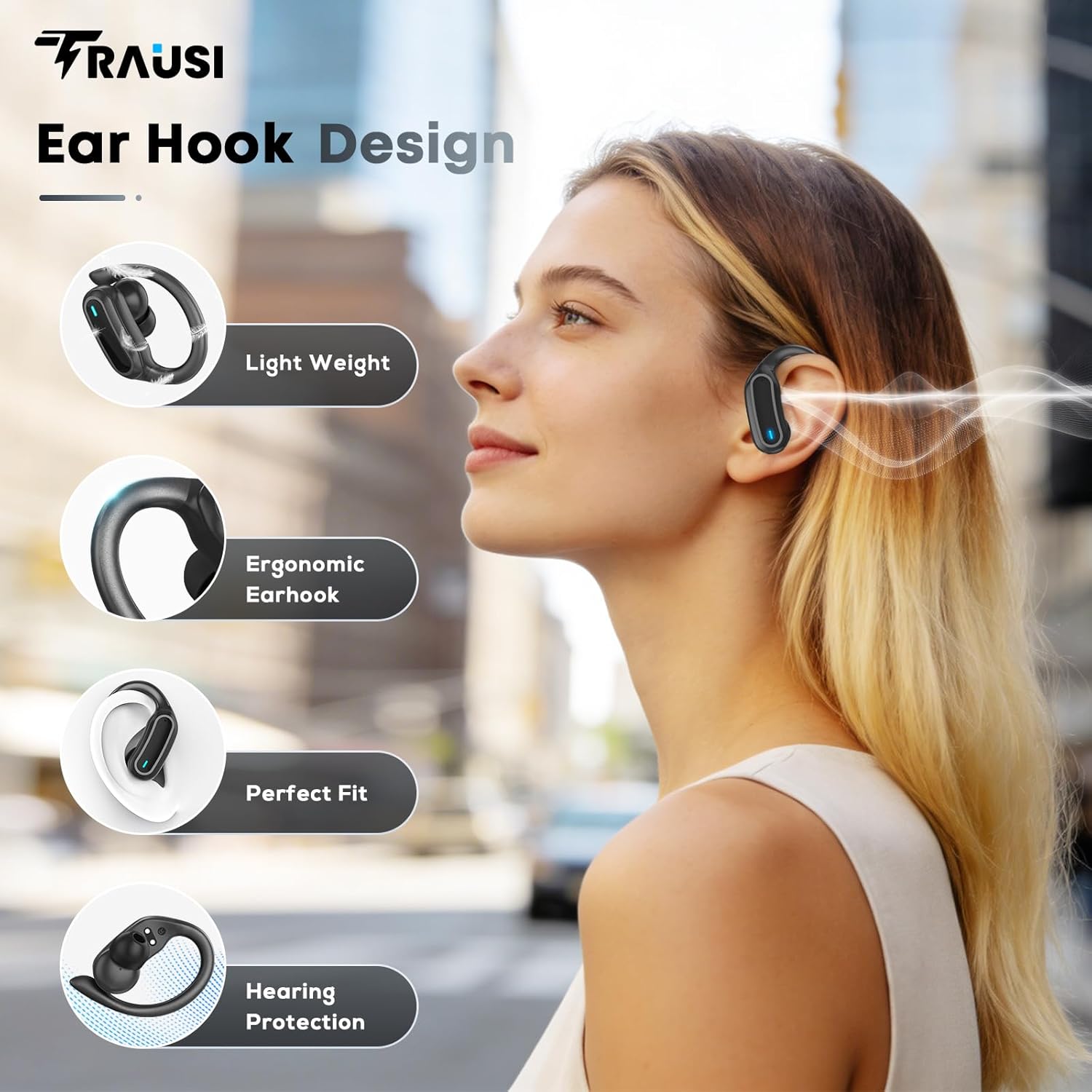 Wireless Earbuds Bluetooth 5.4 Headphones, 54H Playtime Stereo Earphones with Noise Cancelling Mic, IPX7 Waterproof