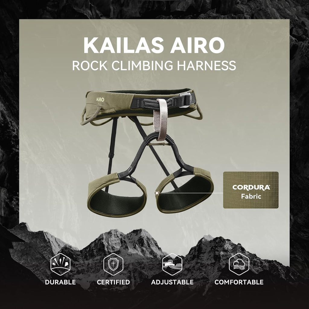 Airo Rock Climbing Harness Men Roofing Harnesses Rescue Mountaineering Safety Belt Women Comfortable Lightweight
