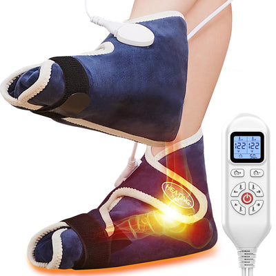1 Pair Foot Heating Pad for Feet Neuropathy, Heated Foot Warmers for Women Men, Under Desk Plug in Foot Heat Therapy