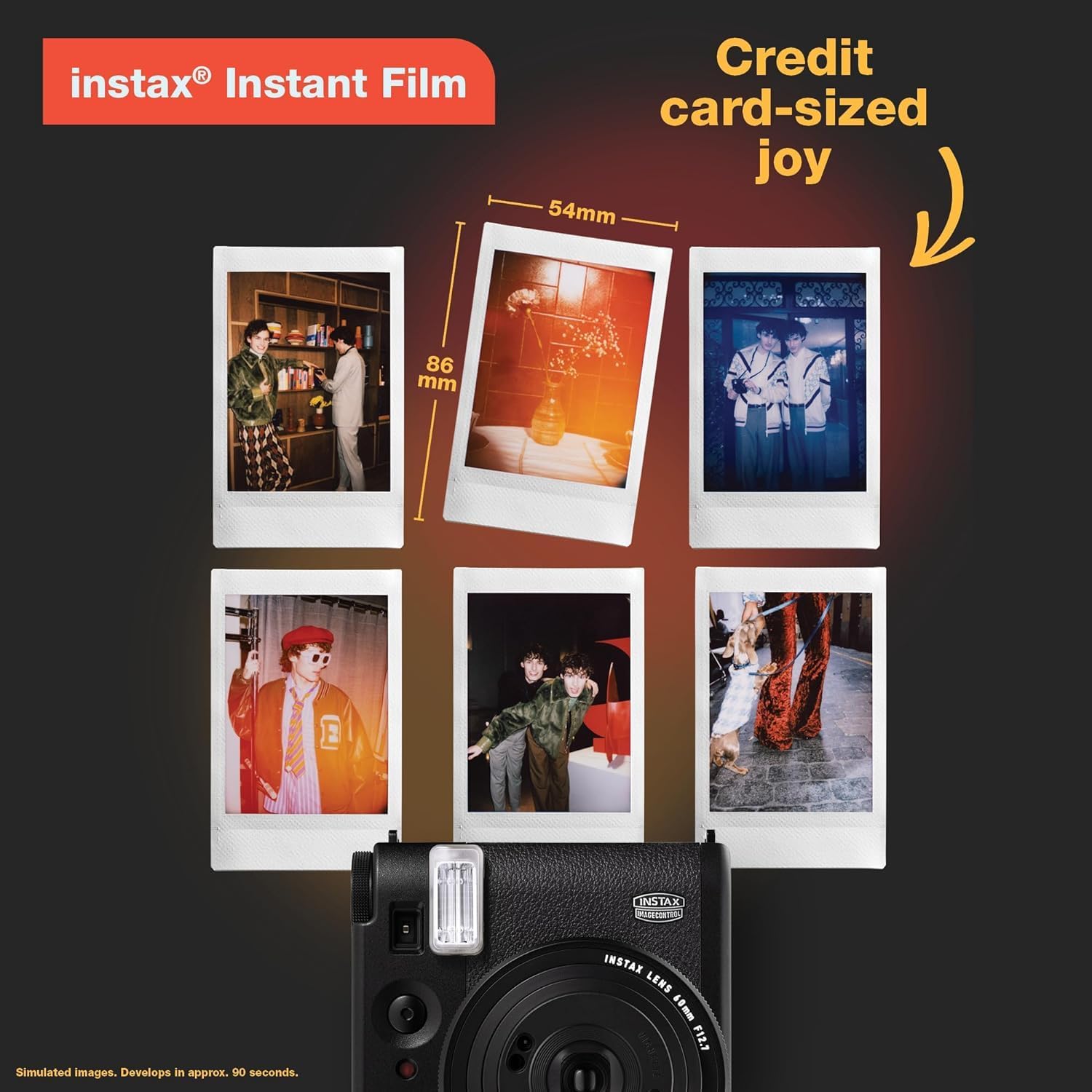 Instax Mini 99 Instant Camera Vintage Black. + Value Pack (40 Sheets) Shutter Accessories Bundle, Includes Style