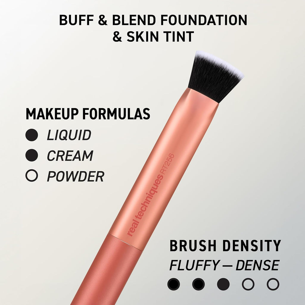 4 Piece Face Base Makeup Brush Set, For Concealer, Foundation, Contour, & Setting Powder, Makeup Brushes For Blending