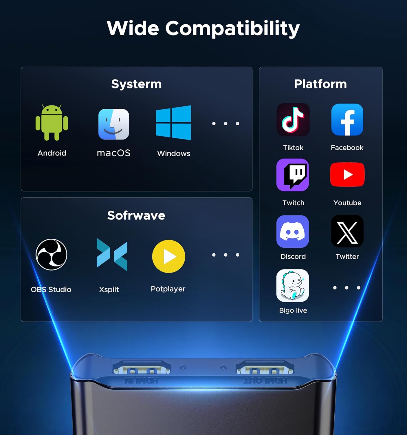 USB 3.0 HDMI Video Capture Card, 4K Passthrough, HD 1080P60 Output | Metalshell, Plug & Play, HDMI to USB C Audio