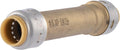 SharkBite Max 1/2 Inch Slip Coupling, Push to Connect Brass Plumbing Fitting, PEX Pipe, Copper, CPVC, PE-RT, HDPE, UR3008A