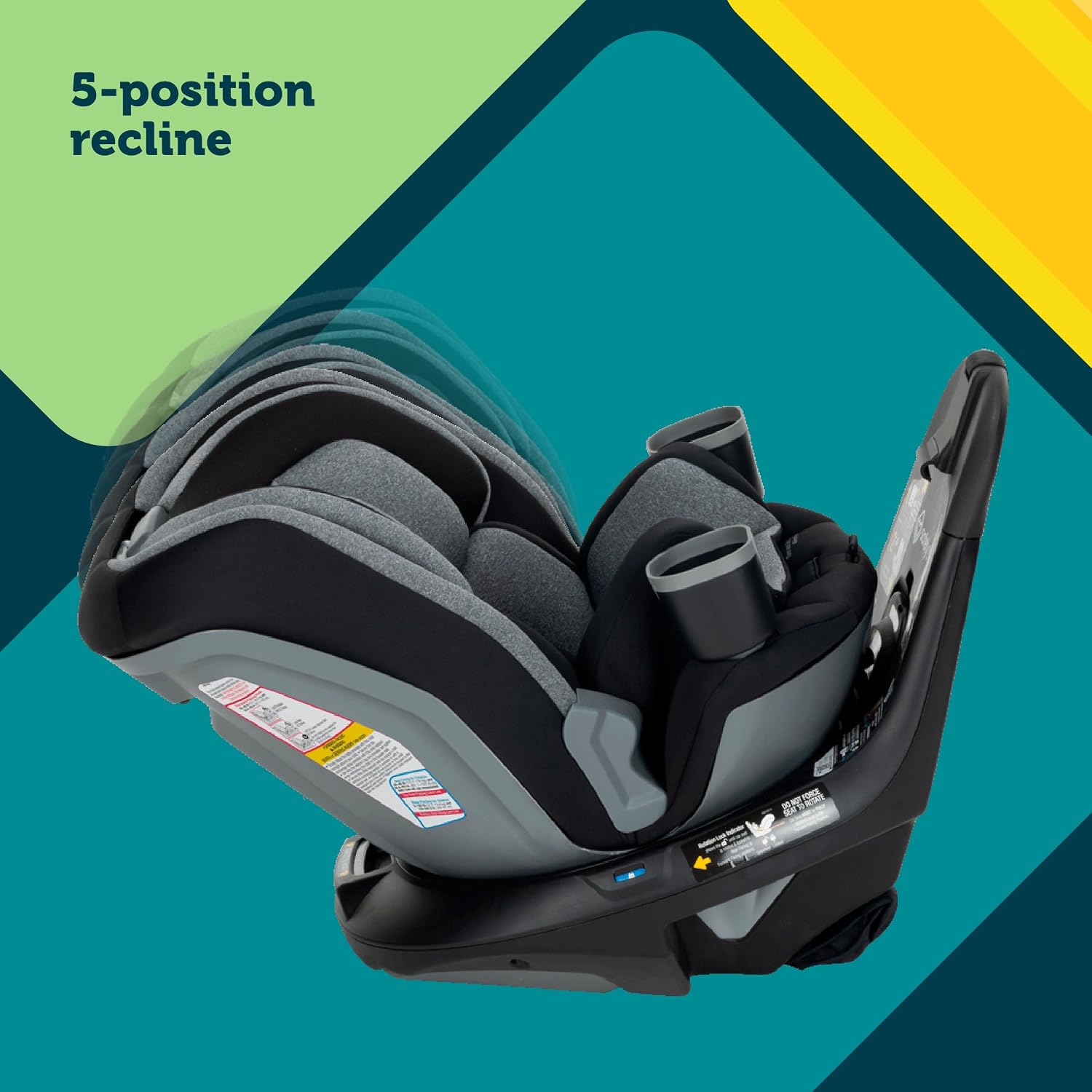 Turn and Go 360 DLX 360 Car Seat, Rotating All-in-One Convertible Car Seat, Stonington