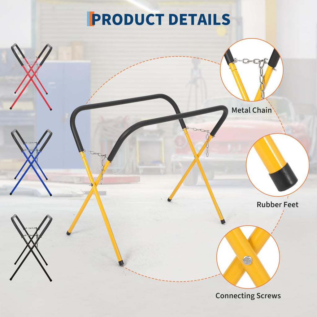 Portable Work Stand 2PACK, 750 LBS Folding Work Bench for Bumpers & Fenders
