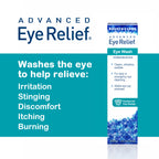 Advanced Eye Relief Eye Wash Rinse Solution, 4 Fl Oz, Pack of 6