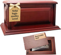 Cremation Urns for Human Ashes Adult Male or Female, Funeral Memorial Urns for Ashes Adult Men and Women, Wooden