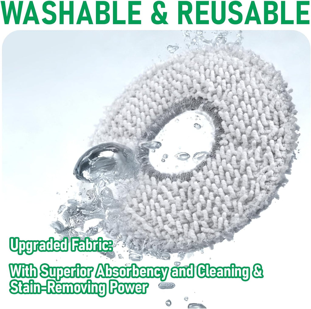 12-Pack Washable Mop Pads Replacement Compatible with ECOVACS DEEBOT X5 Pro/X2/X1/T50/T30S/T20/N30 Omni Series