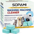 Washer Cleaner Tablets 12-Pack deep clean Pet Hair & Odor Remover