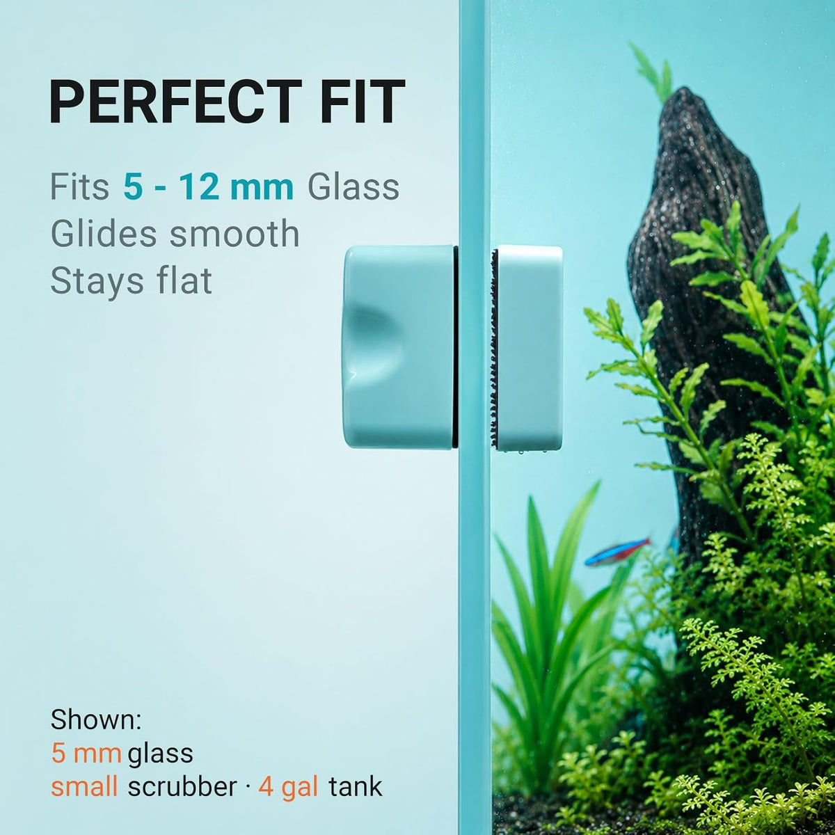 Enhanced Magnetic Glass Algae Scraper for Aquariums