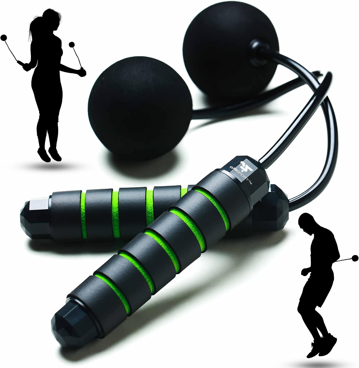 Bod Ropes Cordless Jump Rope Beachbody MBF - Adjustable Length Ropeless Jump Rope For Beachbody - Emulate Weighted