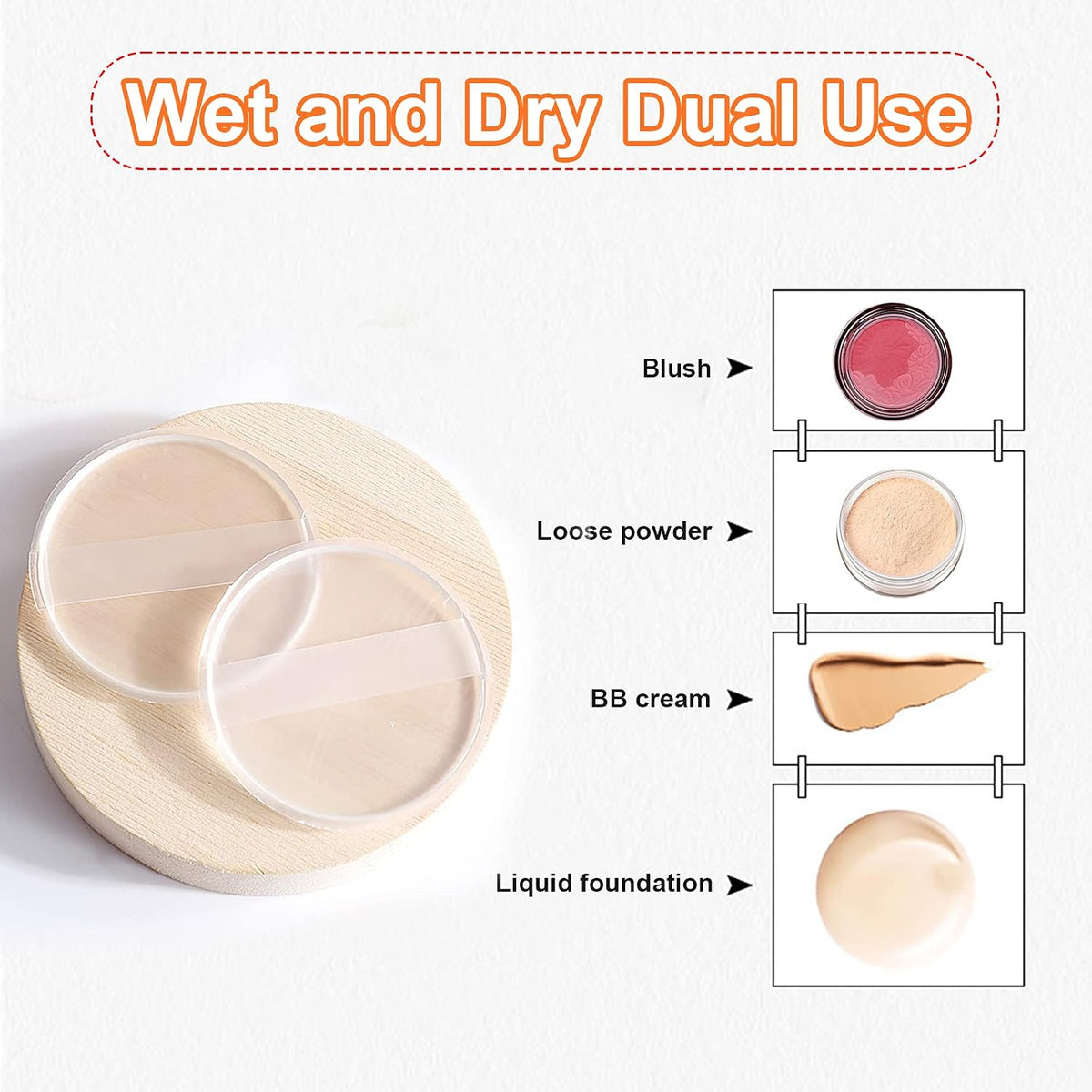 Transparent Silicone Puff Makeup Beauty Blender