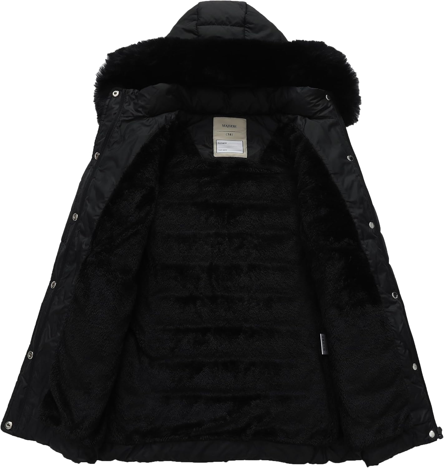 Girls Long Puffer Winter Coat Kid's Removable Hood Parka Jacket | Waterproof Polyester Outer, Soft Fleece Lined