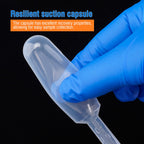 Sterile Pasteur Pipettes 3ml Disposable Plastic Transfer Pipette Dropper 100Pcs Graduated Calibrated Lab Pipettes