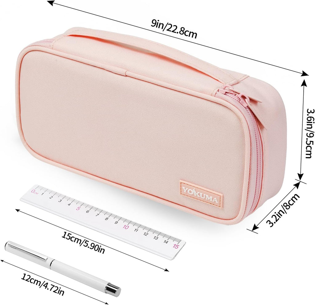 Pencil Case Big Capacity Pencil Pouch Bag Box for Girls Boys Gift | Durable Zipper With Handle, Aesthetic Pen Case