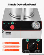Hydraulic Automatic Sausage Stuffer 26L Fixed Tank Meat Maker