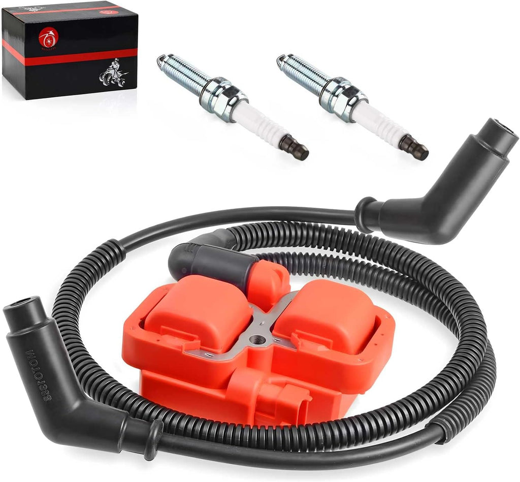 Ignition coil & Spark plug w/Wire Cap for Can-Am Maverick Max 1000 1000R