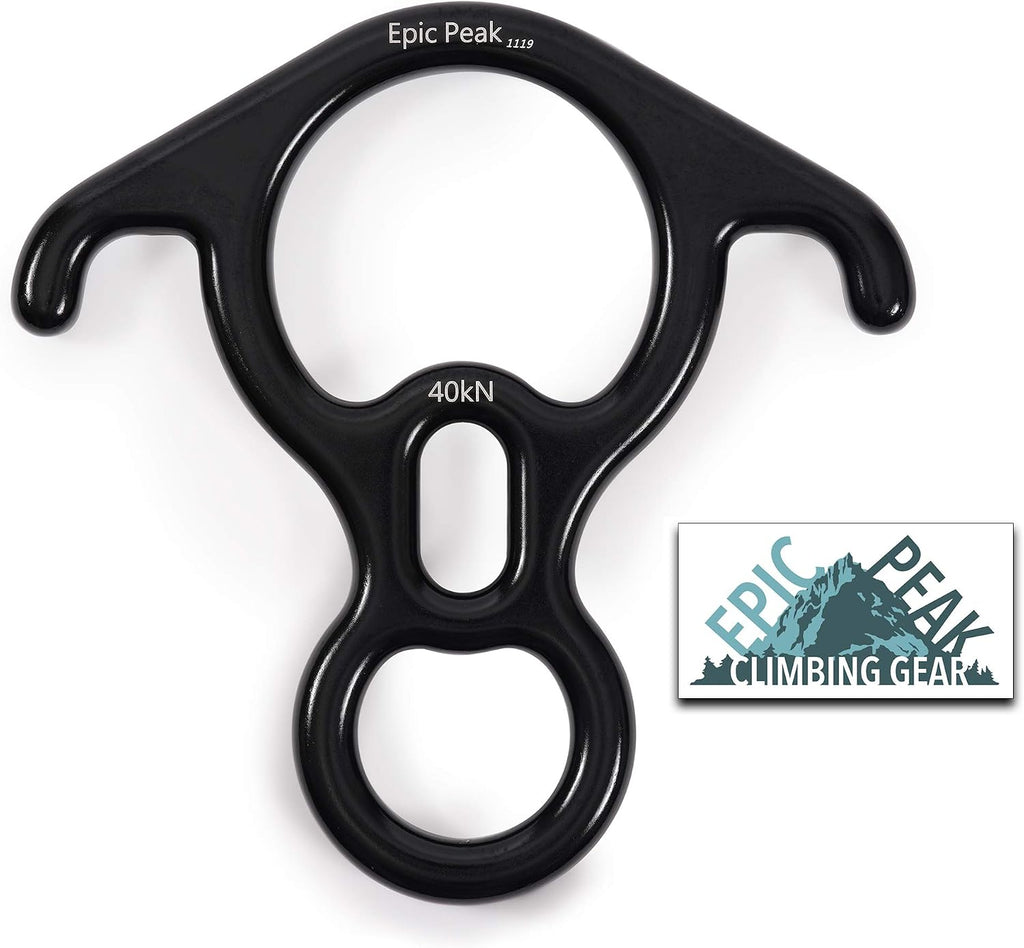 Rescue Figure 8 Descender - Gear for Belaying, Rappelling, Rock Climbing, Training, Emergency - Serious Rope Action