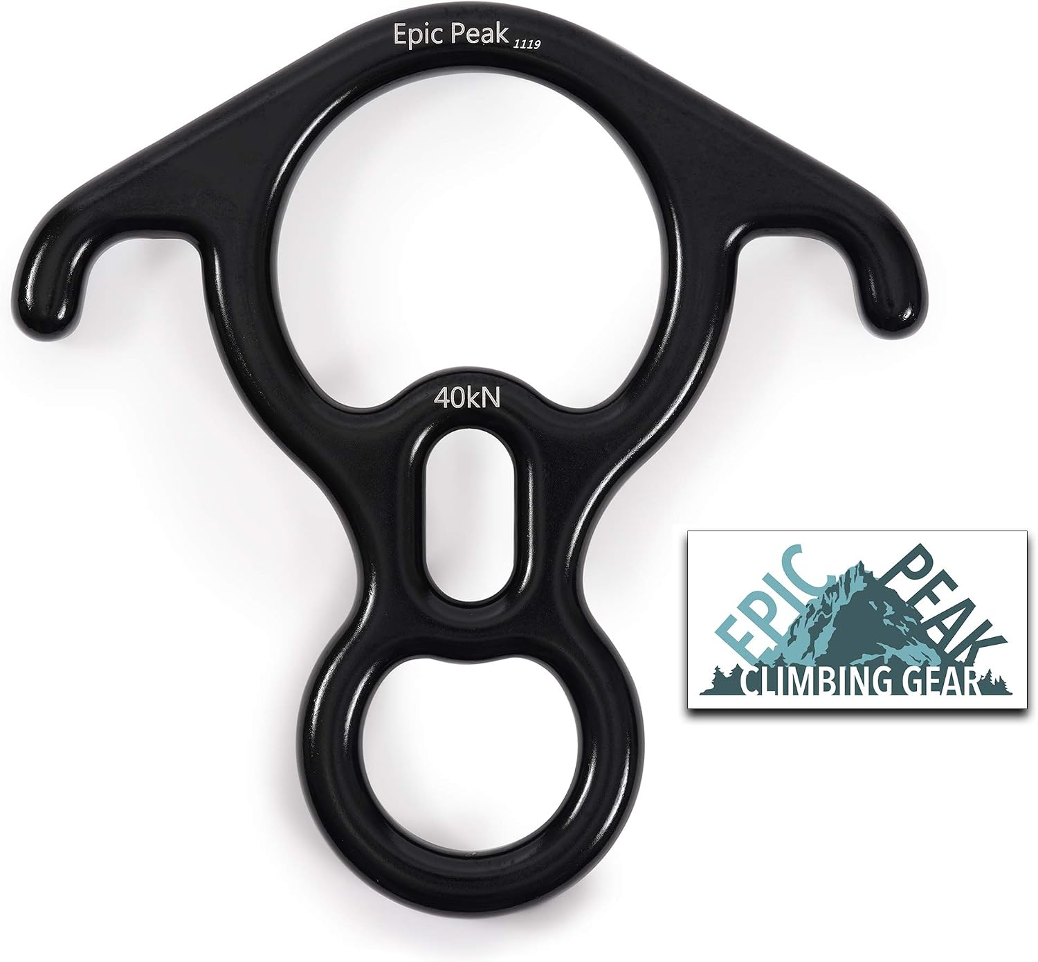 Rescue Figure 8 Descender - Gear for Belaying, Rappelling, Rock Climbing, Training, Emergency - Serious Rope Action
