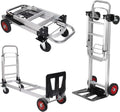2-in-1 Convertible Hand Truck, 700 LBS Platform Dolly with 4 Wheels