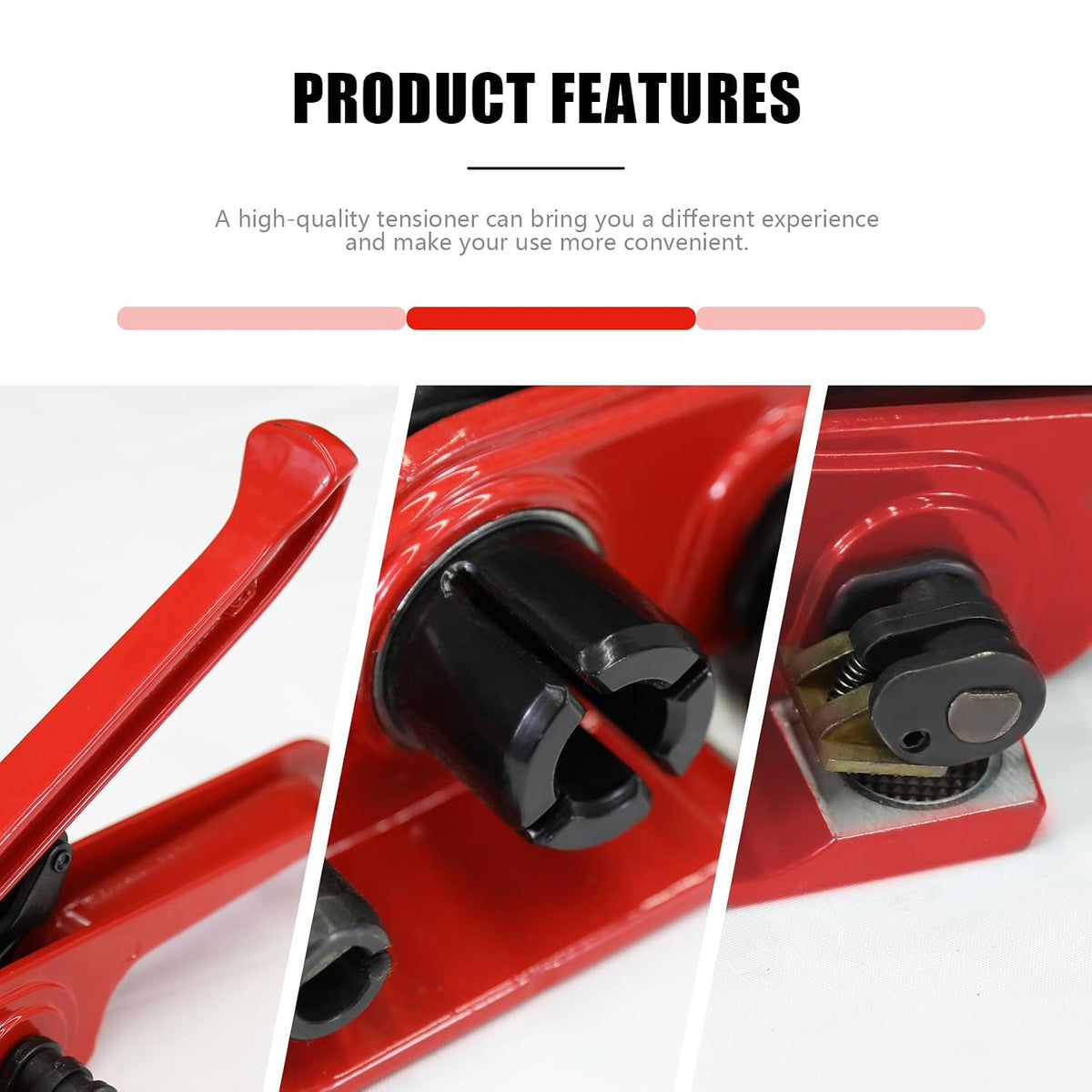 Heavy Duty Banding Strapping Tensioner & Cutter Manual Packaging Tools Windlass for 1/2"-3/4" Width Polyester Poly