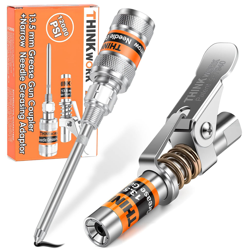 THINKWORK 12000PSI Quick Release Grease Gun Coupler