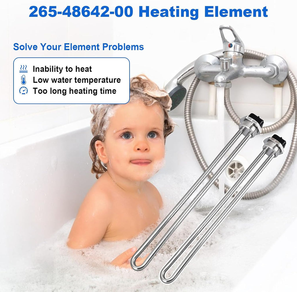 2 Pack 265-48642-00 Water Heating Element Compatible with Bradford