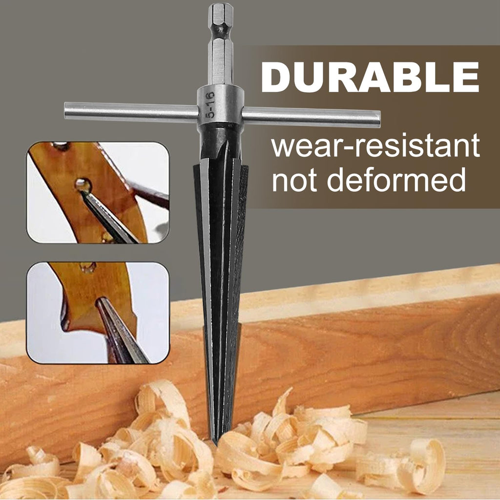 Tapered Hand Reamer Set, 3-13mm & 5-16mm 6 Flute Chamfer Reaming Tool
