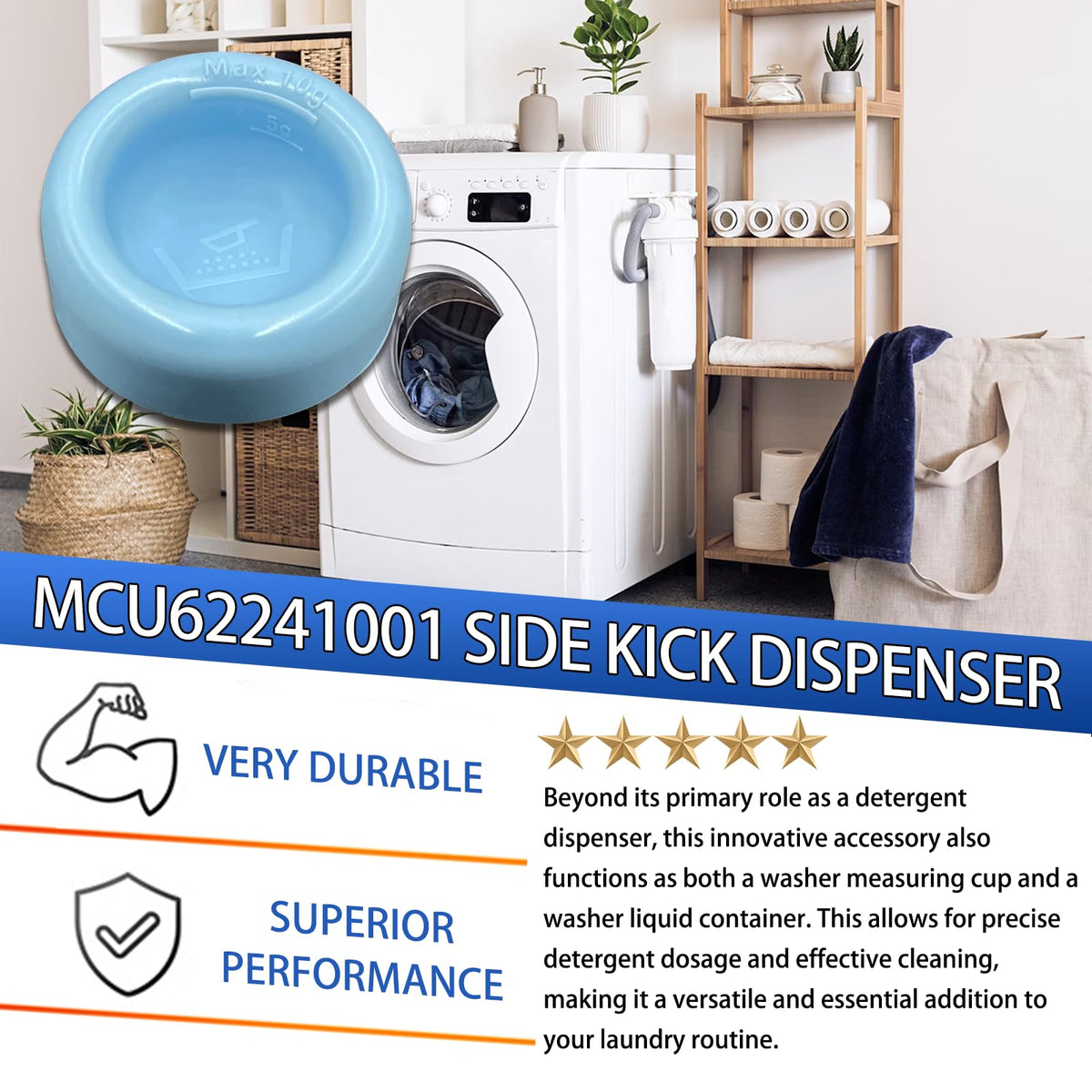 MCU62241001 Washing Machine Side Kick Dispenser for LG Washer SideKick