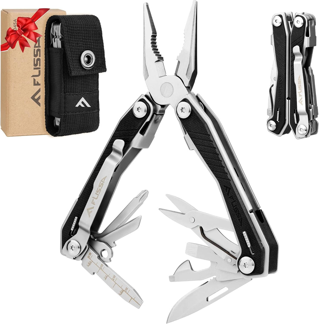16-In-1 Multi Tool, EDC Multitool, Utility Multi-Tool | Gift for Men, G10 Handle, Stainless Steel, Pocket Knife