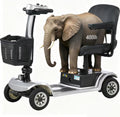 Long Range 4 Wheel Electric Mobility Scooter - 400 lb Weight Capacity, Collapsible & Compact for Travel, Equipped
