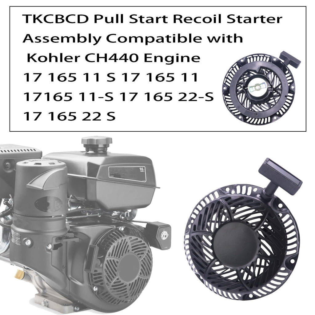 TKCBCD Recoil Starter Assembly Compatible with Kohler CH440 Engine