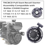 TKCBCD Recoil Starter Assembly Compatible with Kohler CH440 Engine