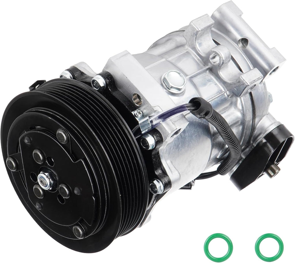 AC Compressor with Clutch for Dodge Ram 1500 2500 3500 3.9L 5.2L 5.9 8.0L Pickup 1994-2001, Dodge Dakota 1994-2001, Dodge Durango 1998-2001, Ramcharger 5.2L 5.9L 1999-2001 & 5.9L 1994-1996, 16 Ports