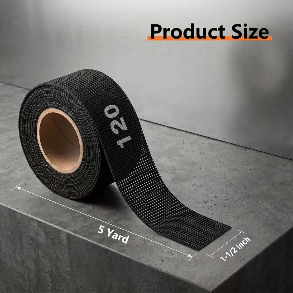 120 Grit Emery Cloth Roll,Mesh Sandpaper Roll for Copper Pipe,Plumber