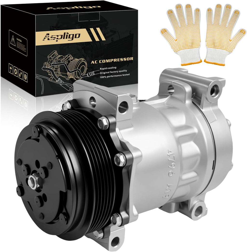 AC Compressor w/Clutch Compatible with Chevy Tahoe C1500 K1500 1996-1999