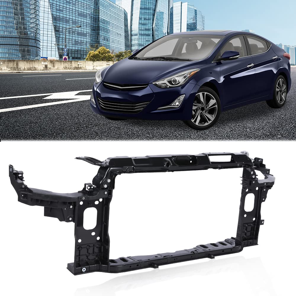 G-PLUS Replacement Radiator Support Bracket, Compatible with 2011 2012 2013 2014 Elantra Sedan Textured Assembly Radiator Mount Replace#HY1225169