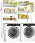 U13 Over Washer and Dryer Storage Shelves, Laundry Room Standing Shelf